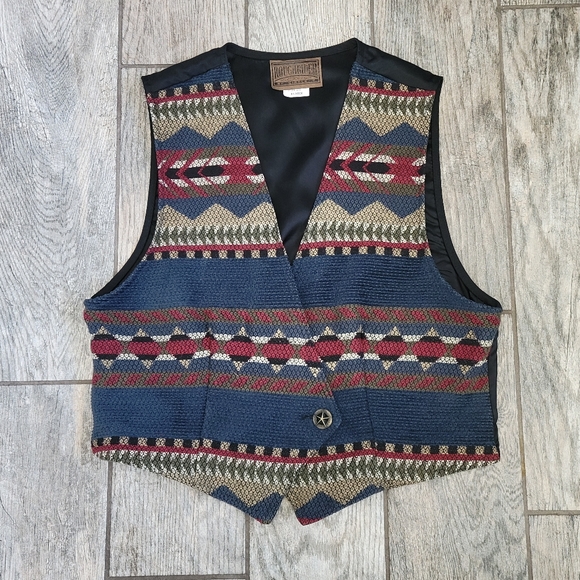 Womans Vintage Western Vest - Picture 2 of 9